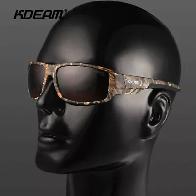 KDEAM Mens Military Polarized Sunglasses Sports Cycling Goggles Driving Glasses • £10.79