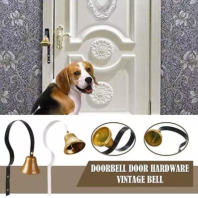 Retro Vintage Door Bell Metal Doorbell Wall Mounted Black White Bell Home K9X1 • $9.45