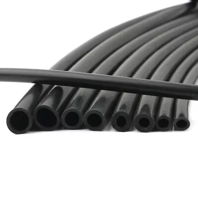 Food Grade Black Silicone Rubber Hose Tube Water Air Drinking Pipe Soft Flexible • $3.56