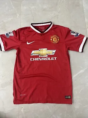 MANCHESTER UNITED NIKE 14/15 FOOTBALL 9 FALCAO SIZE Small Home Jersey • $34.99