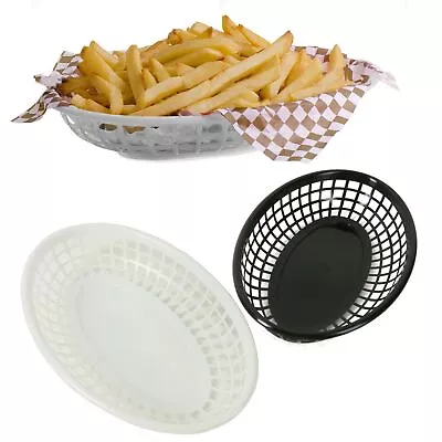 £6.89 • Buy FOOD SERVING BASKETS Fries Chips Burgers Sliders Sandwich Burrito Dish Tray UK