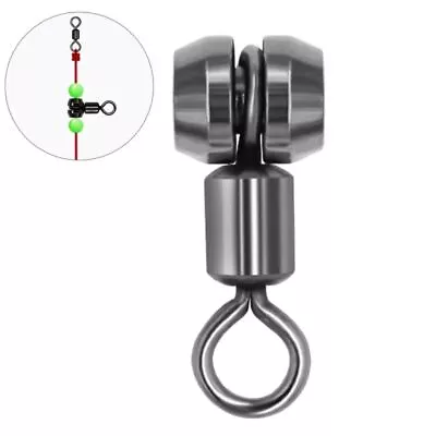 25pcs 3 Way Fishing Feeder Swivels Black 3 Way Swivel Ring  Fishing Accessories • $18.07