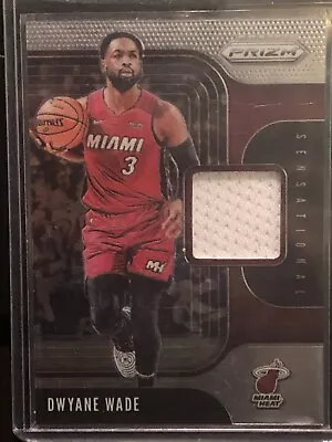 Dwyane Wade Jersey Card Game Used 2019-20 Prizm #SS-DWD Heat • $1.99