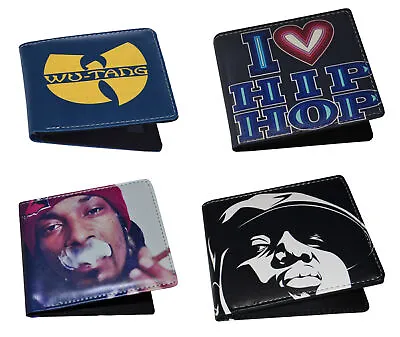 Hip Hop Wallet Rap Stars Groups Bifold Mens Womens Card Money Holder • £5.99