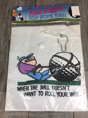 Golf Sports Towel Humerous Cool Duffer New Vintage • $4.99
