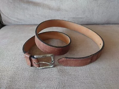 Levi's Brown Leather Belt Size 32-34 • £16