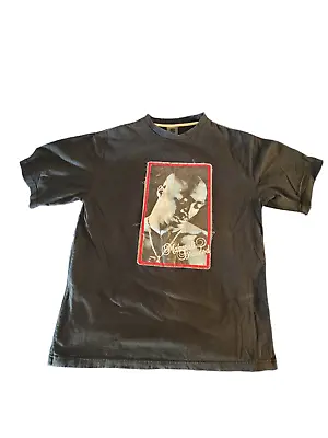Vintage Tupac Shakur 2 Pac Makaveli Branded Graphic T Shirt Pre-owned Sz Large • $44