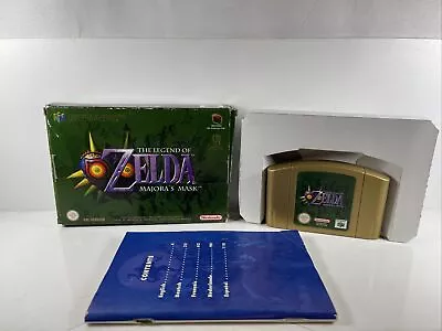 The Legend Of Zelda: Majora's Mask N64 Game Nintendo 64 Boxed With Manual PAL • £109.99