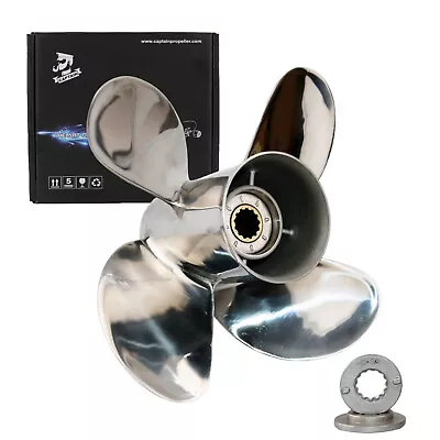 Stainless Steel 4 Blades Propeller 11.6x12 For Mercury Mariner Engine 25-75HP RH • $184.99