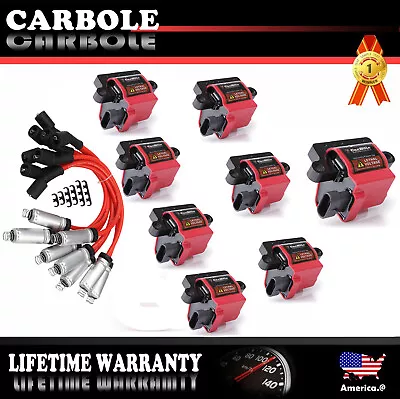 Ignition Coil Set 12558693 GN10298 C1208 For Express 3500 Suburban + Spark Wires • $138.99