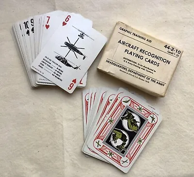 $8 • Buy Aircraft Recognition Playing Cards 2-10 Complete Deck October 1979