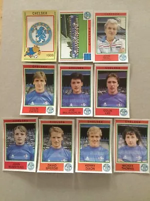 Panini Football 85 10 Chelsea Stickers  (Ex Album) • £5