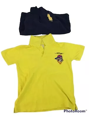 Ed Hardy Kids Polo Shirt Ralph Lauren Big Pony Fleeve Zip Bundle Lot Childrens • $13.65