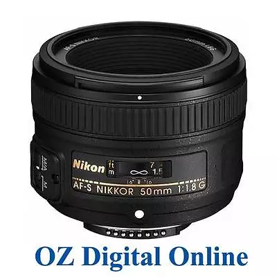 New Nikon AF-S Nikkor 50mm F/1.8G Lens 50 Mm F1.8G 1 Yr Au Wty • $471.90