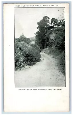 California CA Postcard Country Drive Mountain View Road C1905 Vintage Antique • $19.47