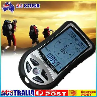 £14.84 • Buy Handheld Compass Altimeter Barometer Thermometer Weather Forecast Time AU