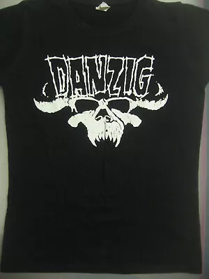 DANZIG LADY FIT T-SHIRT/misfits/dark/horror Punk/wave/gothic/heavy Metal/doom • £10.26