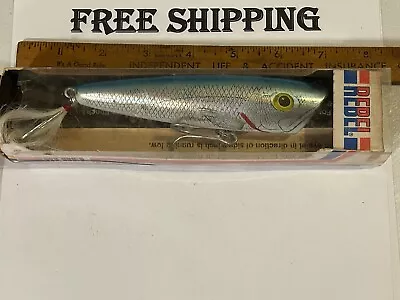 Vintage RARE Rebel Windcheater Popper 5  Naturalized STRIPER MUSKY Fishing Lure • $40