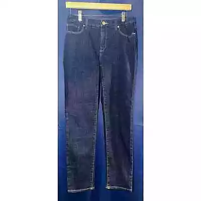 NWT Chico's Jeans 00 Dark Wash So Slimming Girlfriend Slim Leg Ankle • $20
