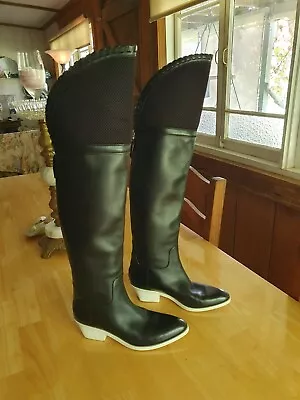 Alexander WANG O/k Tall BOOTS! EUC 37 BRILLIANT BOOTS 🪐🌙🌚 • $240