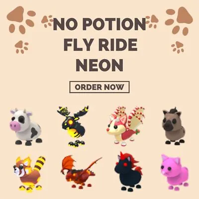 No Potion - R Ride - FR Fly Ride - NFR Neon - MFR Mega Neon | Adopt A Me • $1.74