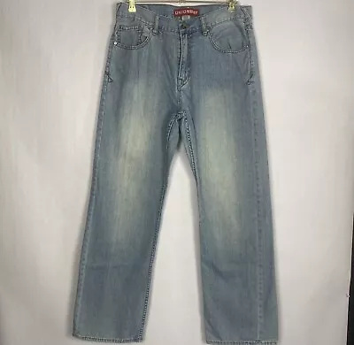 Union Bay 34/32 Blue Mens Jeans Straight Stretch Denim Cotton  • $25.97