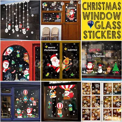 New Christmas Window Glass Sticker Decal Mural Home Decoration Wall Stickers • $8.55