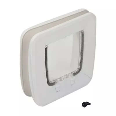 Pet Supplies XA-2300 Upgradeable Magnetic Manual Cat Door Flap Doors Up To 53mm • £7.47