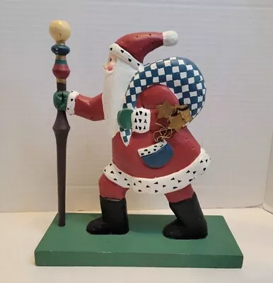Vintage Midwest Of Cannon Falls Old WorldA Wooden Santa Christmas Figure.A38 • $44.99