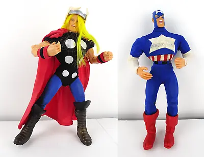 VTG The MIghty Thor And Captain America 9  Figures 1997 Marvel Toy Biz Inc. • $26.09