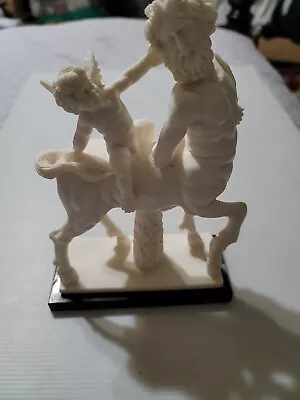 Centaur & Cupid Mythology Greek Roman Resin Sculpture  G.ruggeri  • $65