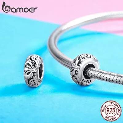 925 Sterling Silver Charms Bead Fashion Love Cz Dangle Bracelet Chain Women Gift • $4.57