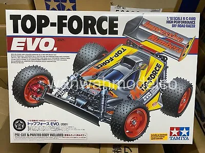 Tamiya 47470 1/10 EP RC Off Road 4WD Car Buggy Top Force Evo 2021 Kit W/ESC • $370