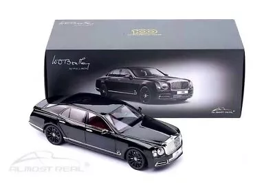 $201.28 • Buy Almost Real 1/18 Bentley Mulsanne 2017 Metal Diecast Model Car Gold/Black In Box
