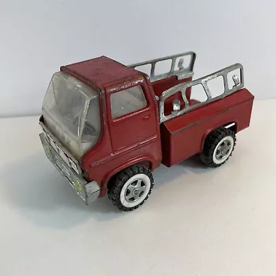 Vintage 1960's Marx Red Pressed Steel Fire Truck 7  Long Made In Japan • $36