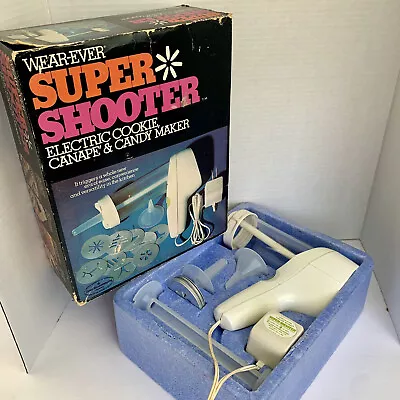 Vintage Baking  WearEver Super Shooter Electric Cookie Press 70001 Tested • $39.99