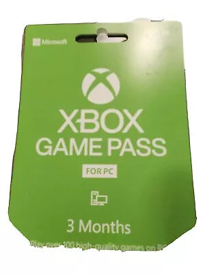 Microsoft Xbox Game Pass FOR PC 3 Month Membership (90Days) • $25