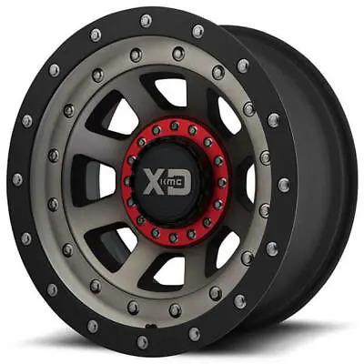 (4) 17  XD Wheels XD137 FMJ Satin Black W Dark Off Road Rims (B41) • $1592