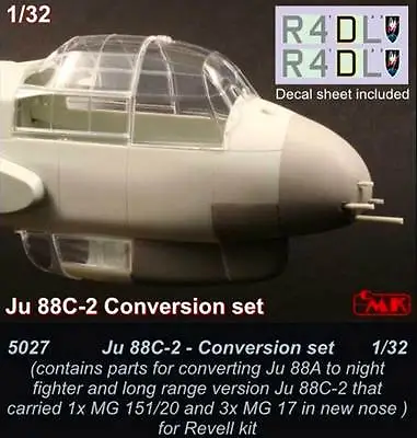 Cmk Junkers Ju 88C-2 Conversion Set Revell Night Fighter 1:3 2 Model Kit Kit • $34.79