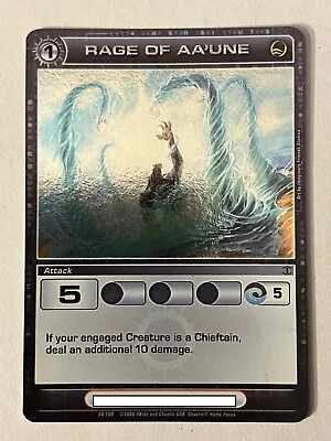 Chaotic 59/100 Rage Of Aa'une Holo Foil Rare Attack Card • $4.94