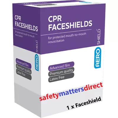 1 X CPR Faceshield Resuscitation Mask Face Shield Single Use • $9.49