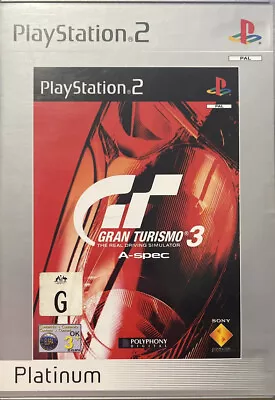 Gran Turismo 3 A-Spec (Sony Playstation PS2) PAL Complete With Manual (t03) • $12