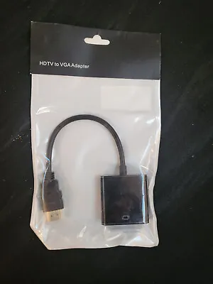 HDMI Male To VGA Female Plug Converter Adapter • $5