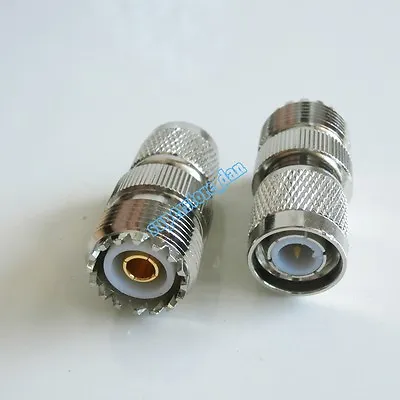 UHF Female SO-239 Jack To TNC Male Connector Plug RF Coaxial Adapter • $3.03