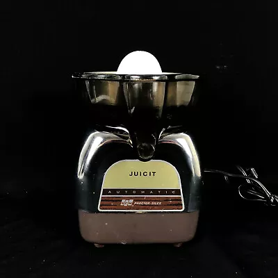 VTG Proctor Silex CHROME Automatic Juicit Juicer J101W  Tested Working Clean • $44.99