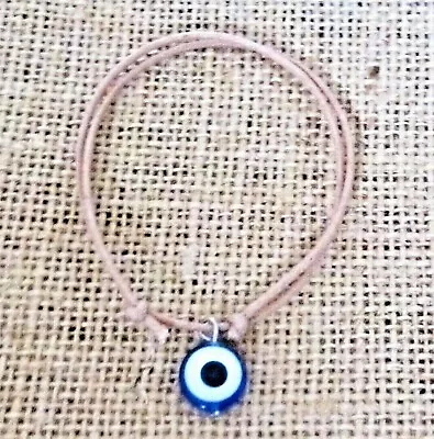 EVIL EYE BRACELET BROWN CORD STRING ROPE FRIENDSHIP BAND ANKLET GIFT Mens Womens • $6