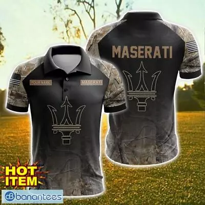 Personalized- Men's Maserati Hunting Lover 3D Polo Shirt S-5XL • $32.90