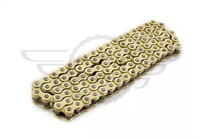 Motorcycle Drive Chain Gold 428 116L HD Honda CG125 • £14