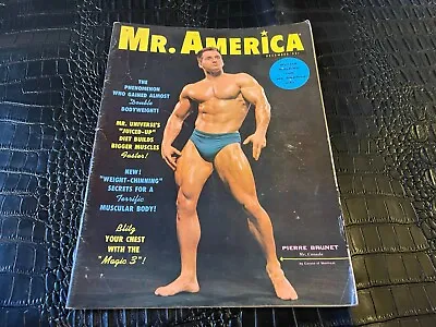 DECEMBER 1959 MR MISTER AMERICA Bodybuilding Magazine PIERRE BRUNET • $24.99