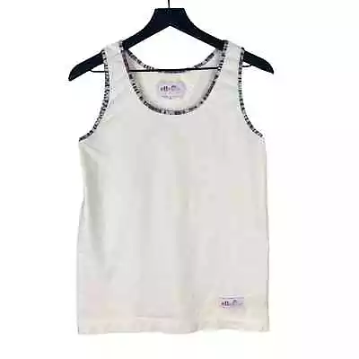 Ellesse Italy Vintage Tank Top Women's Size 2 Retro Sleeveless Tee Classic Style • $15